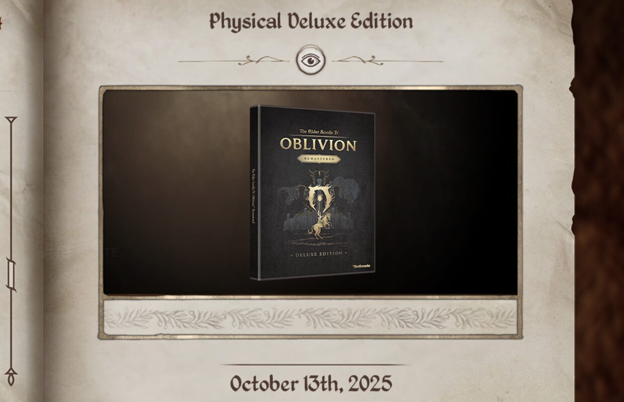 The Elder Scrolls IV: Oblivion Remastered Deluxe Edition physical release listed for October 13