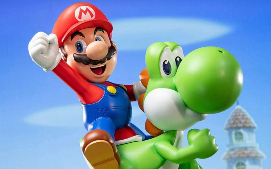Mario & Yoshi First 4 Figures Statue Back In Production, Early Bird Pre-Orders Live