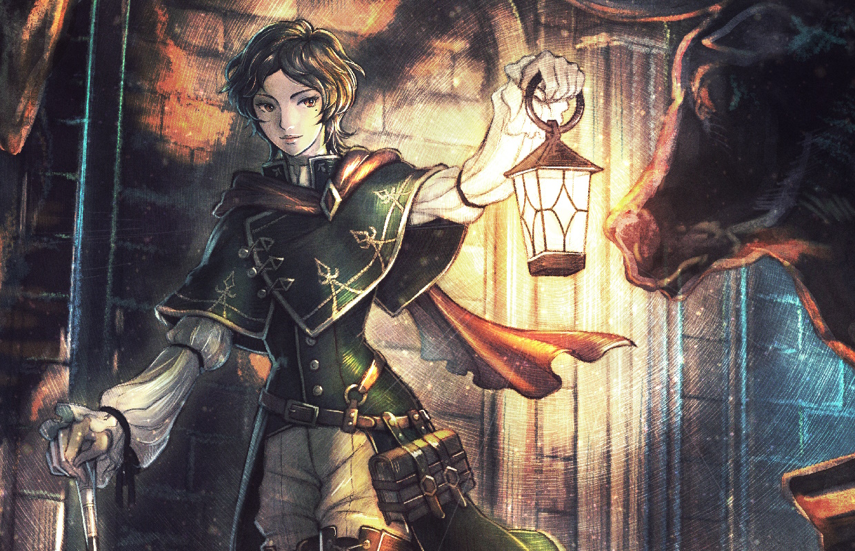 Octopath Traveler 0 screenshots showcase antagonists, combat abilities, five more travelers, and town-building details