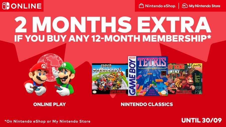 PSA: Switch Online Offering “Two Bonus Months” With 12-Month Memberships (Europe)