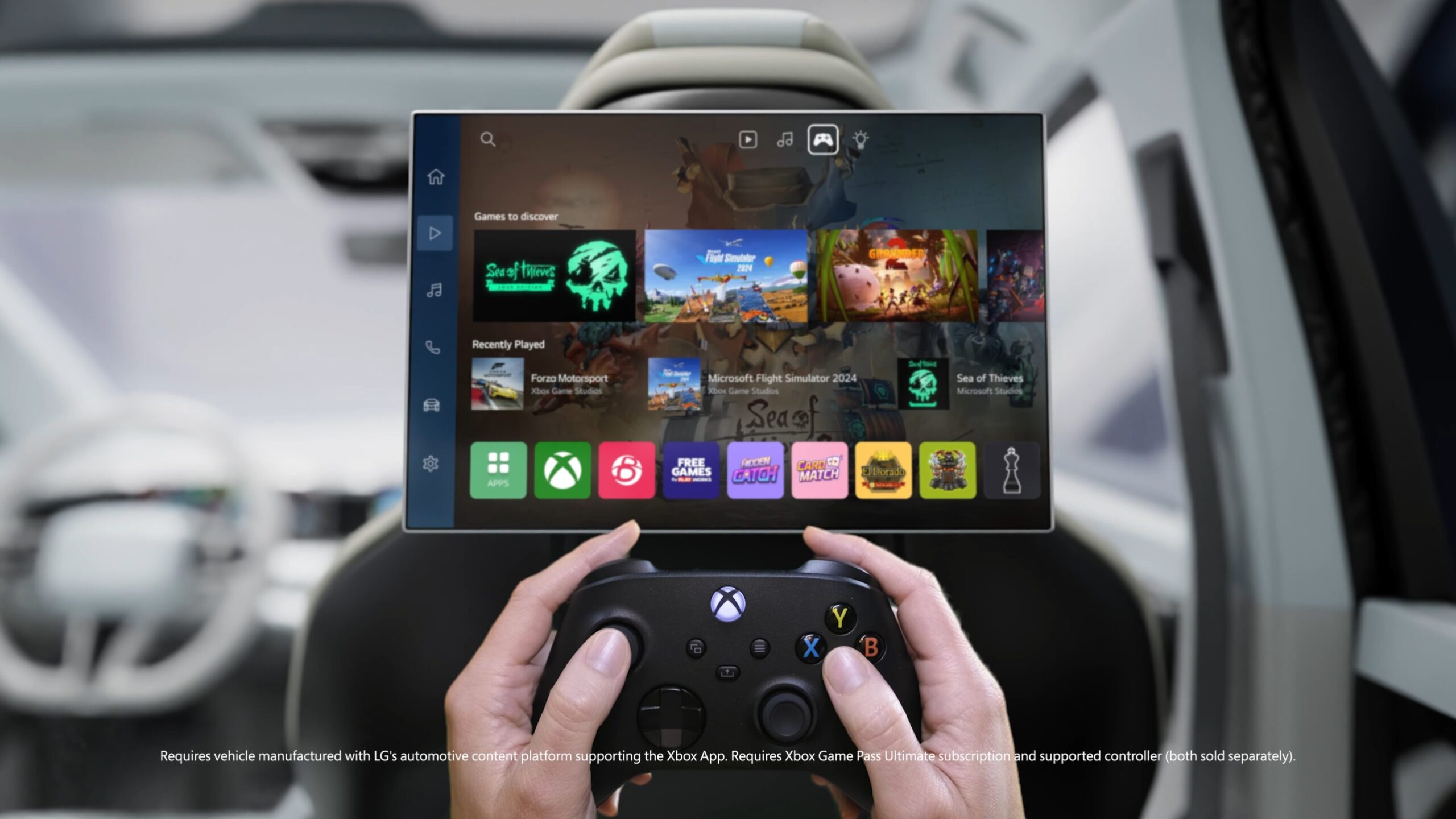 LG will soon let players stream Xbox Cloud Gaming in their cars
