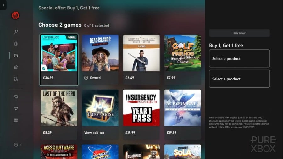 Xbox Is Hosting A Big ‘Buy One, Get One Free’ DLC Sale Right Now