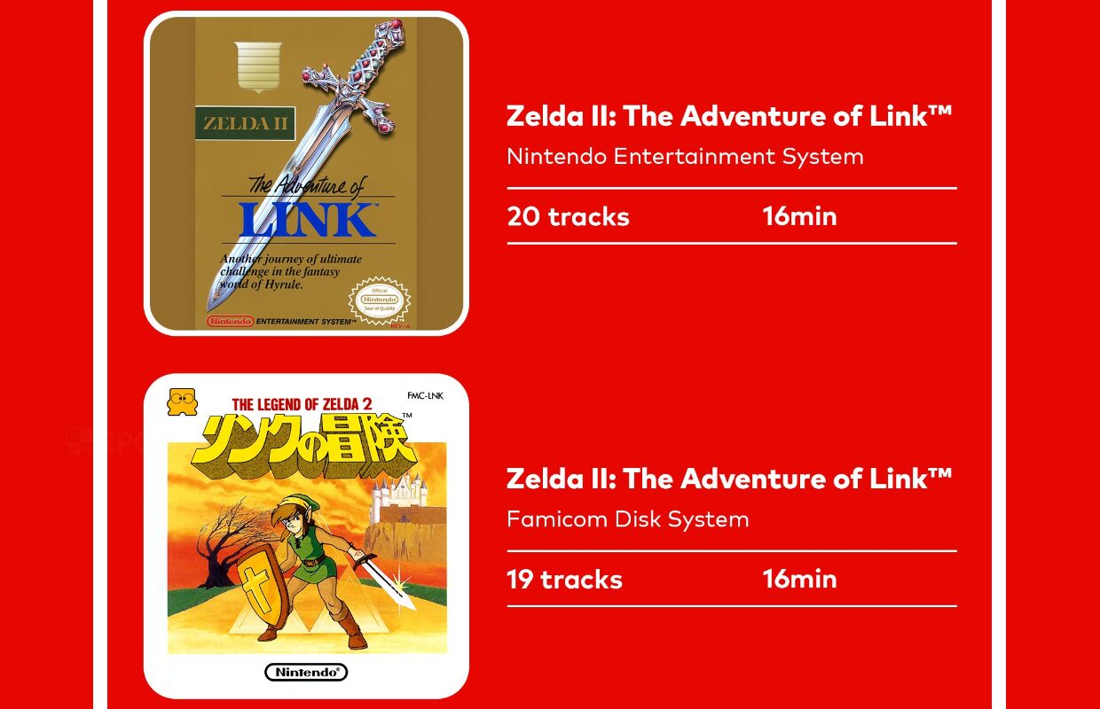 Zelda II: The Adventure of Link NES and FDS soundtracks now available on Nintendo Music
