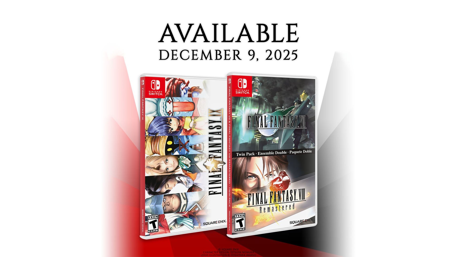Final Fantasy VII & Final Fantasy VIII Remastered Twin-Pack and Final Fantasy IX Switch physical editions coming to North America on December 9