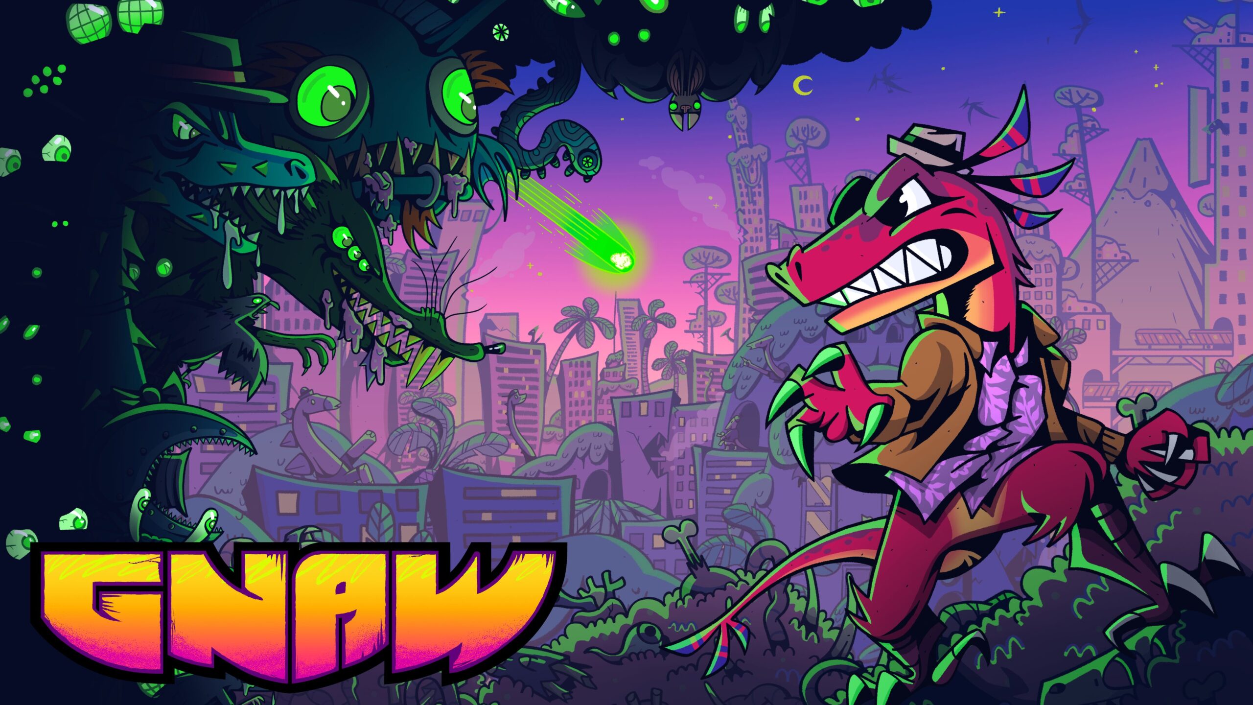 Pre-apocalyptic side-scrolling action adventure game GNAW announced for PS5, Xbox Series, Switch, and PC