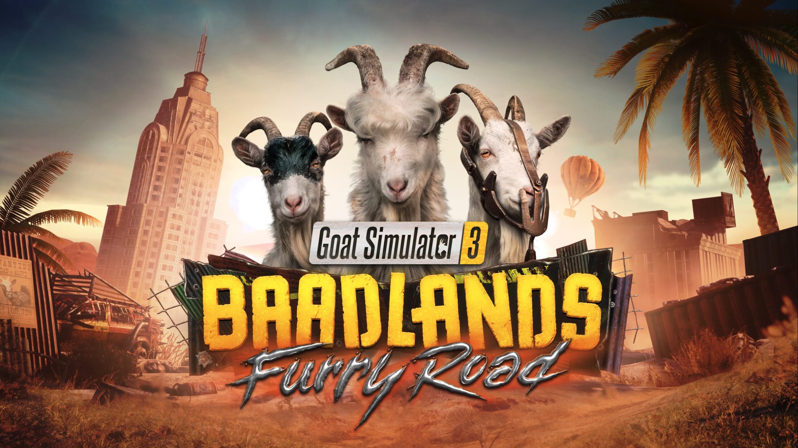 Goat Simulator 3 DLC ‘Baadlands: Furry Road’ announced