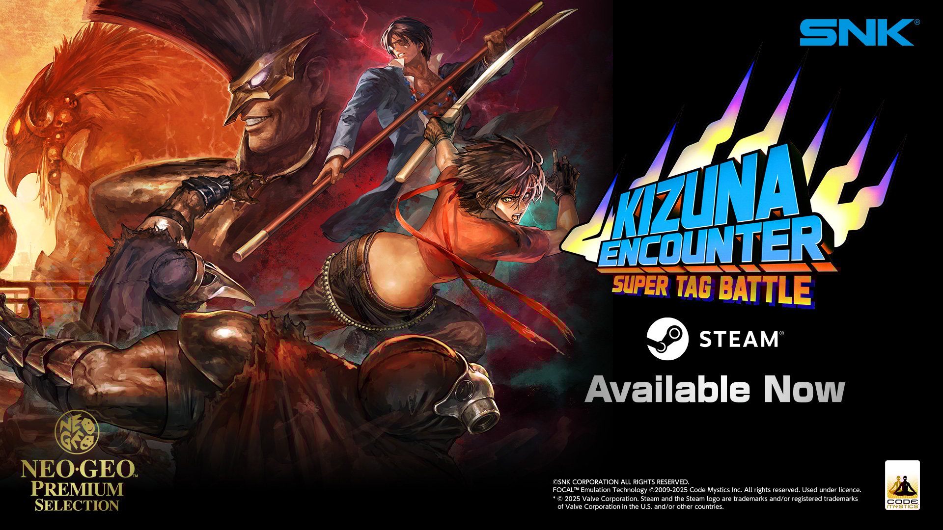 Kizuna Encounter: Super Tag Battle ‘NEO GEO Premium Selection’ edition with rollback netcode now available for PC