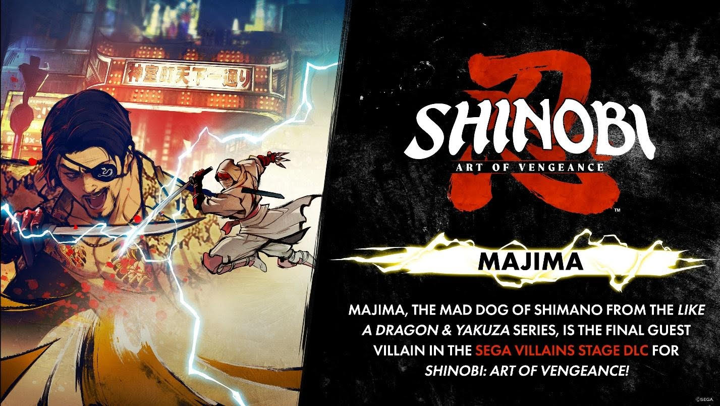 SHINOBI: Art of Vengeance DLC ‘SEGA Villains Stage’ adds Goro Majima