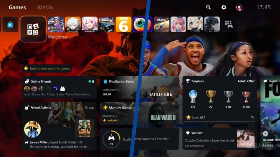 Animated Wallpapers for Two of 2025’s Biggest Games Added to PS5