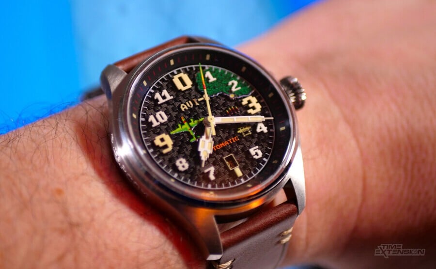 AVI-8 And Capcom Announce $375 Hawker Hurricane Clowes Automatic 1942 Pixel Limited Edition Watch