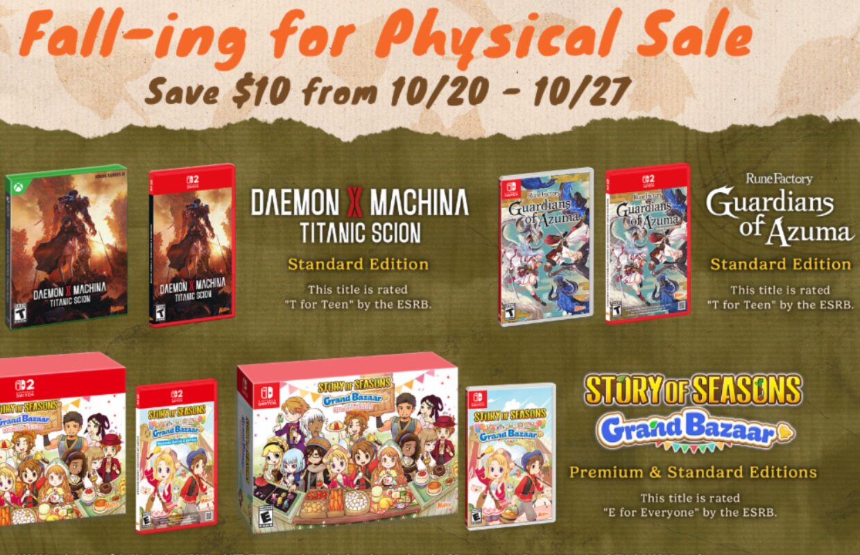 Rune Factory, Story of Seasons, and Daemon X Machina: Titanic Scion get retail discounts from Marvelous USA