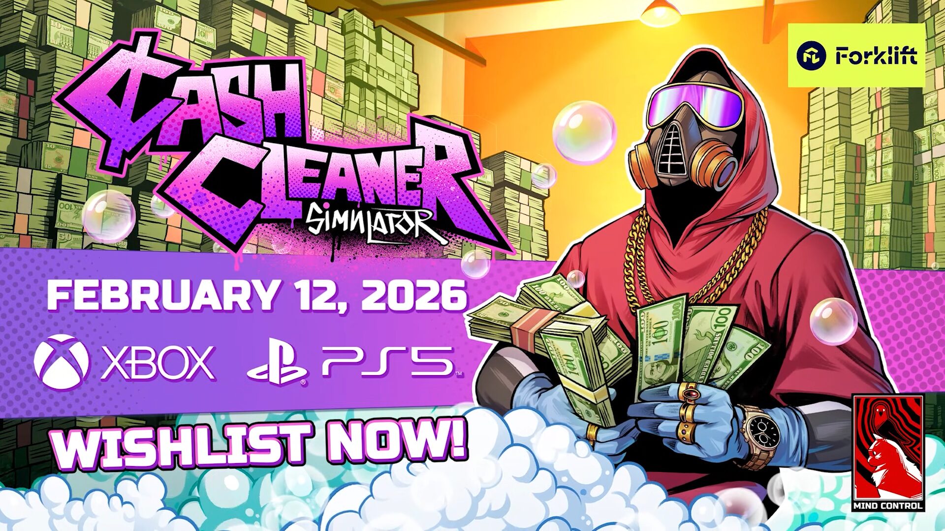 Cash Cleaner Simulator for PS5, Xbox Series launches February 12, 2026