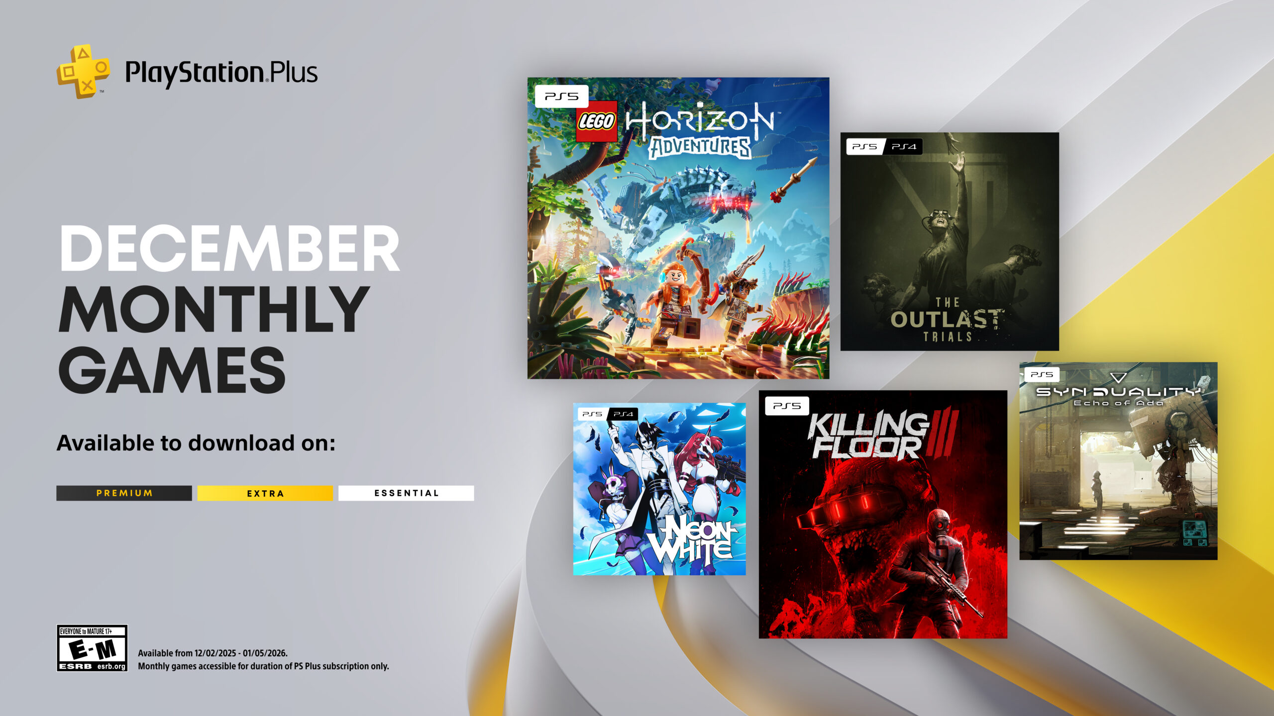 PlayStation Plus Monthly Games lineup for December 2025 announced