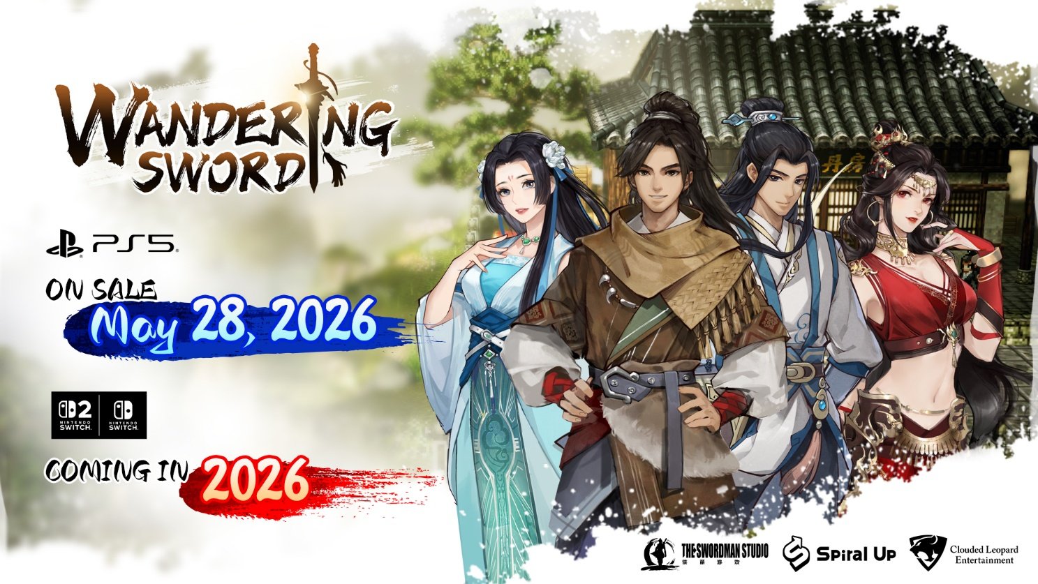 Wandering Sword coming to PS5 on May 28, 2026, Switch 2 and Switch in 2026