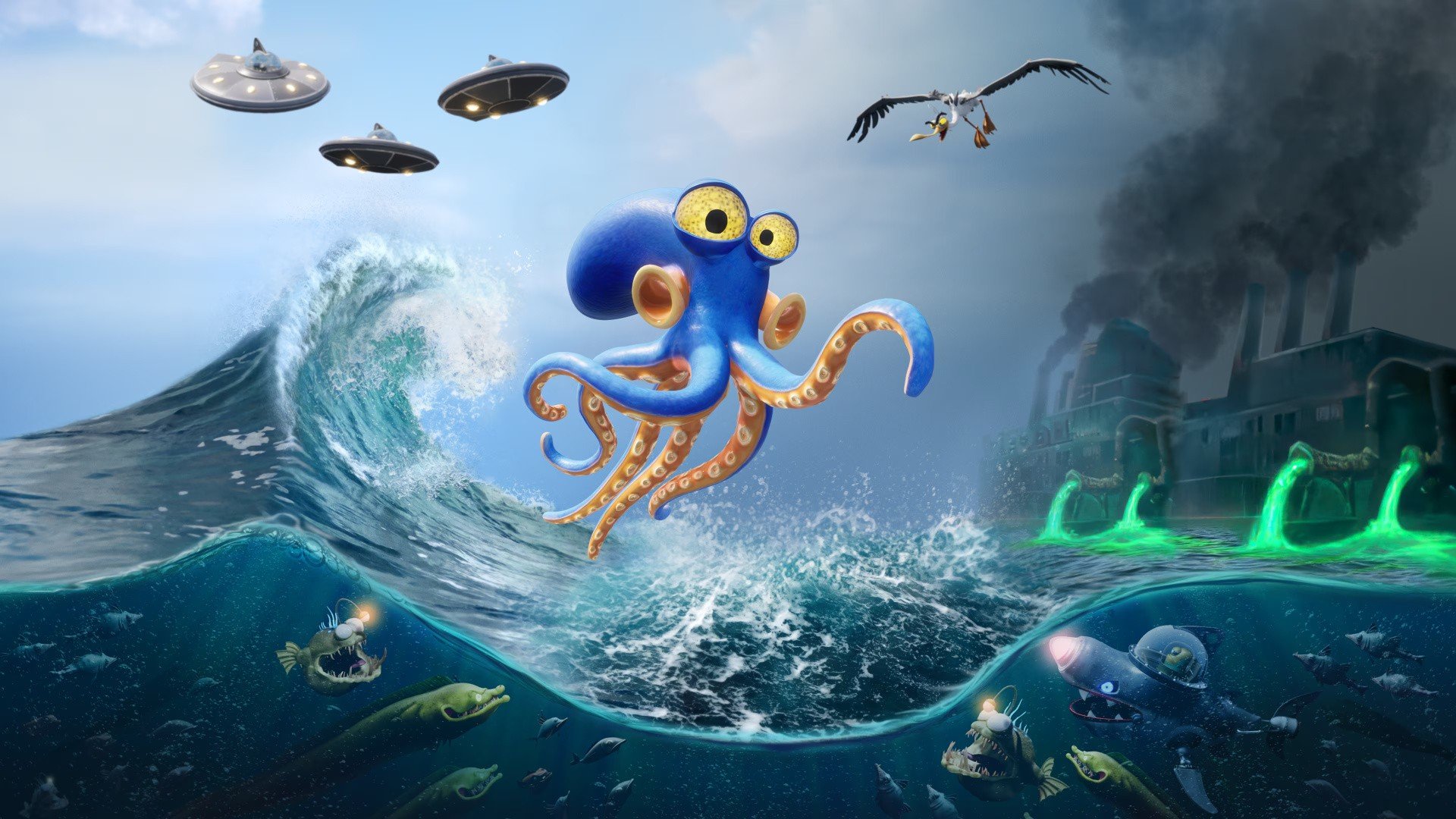 Konami’s Octopus Platformer Darwin’s Paradox Swims into View with New Gameplay Trailer