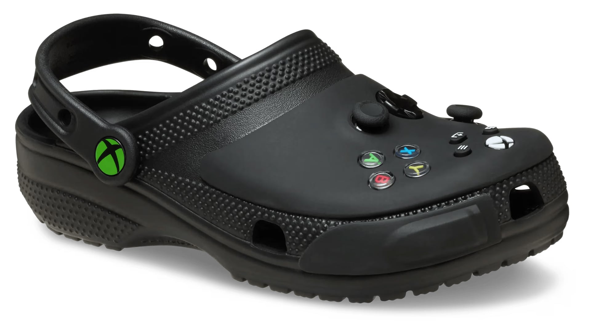 These new officially licensed Crocs are designed to look like an Xbox controller, buttons and all