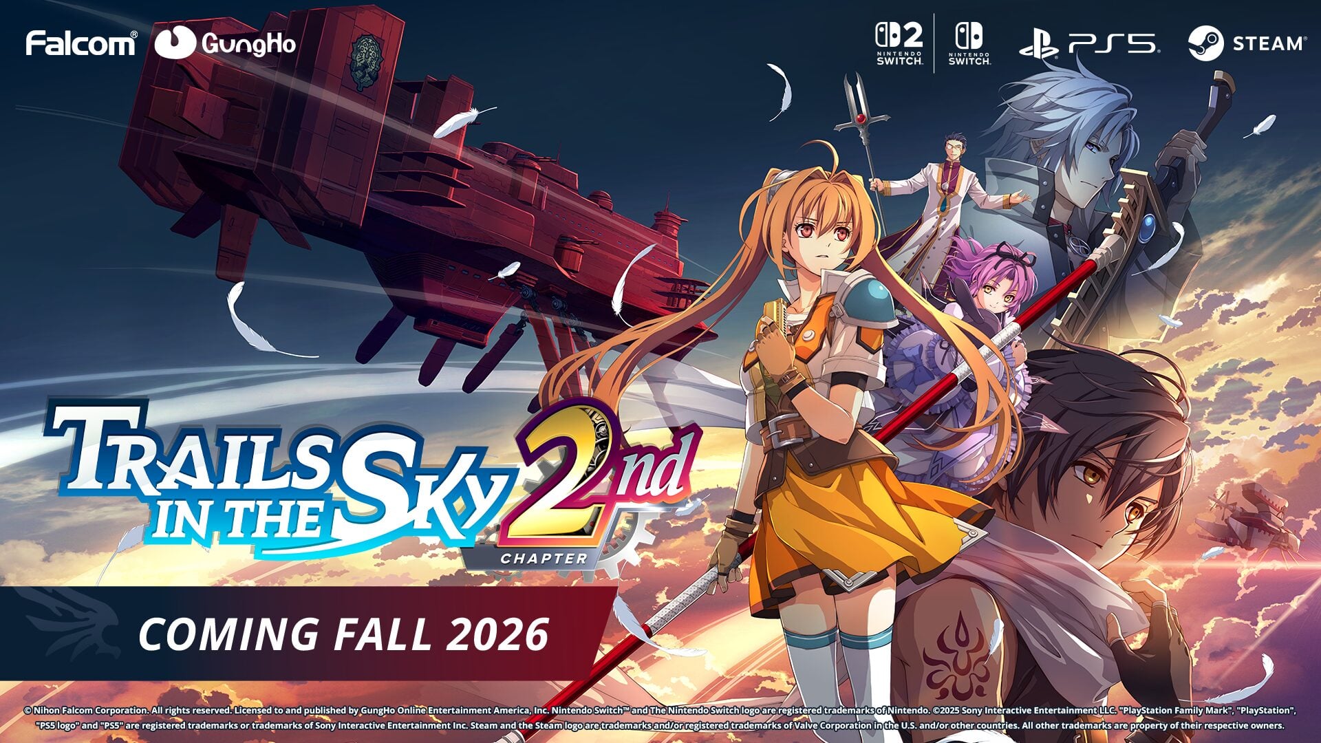 Trails in the Sky 2nd Chapter announced for PS5, Switch 2, Switch, and PC