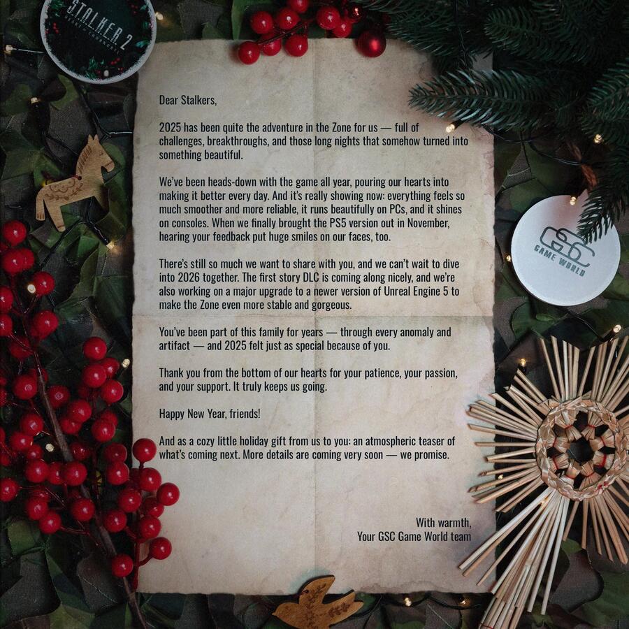 Stalker 2 Team Shares ‘Atmospheric Teaser’ Ahead Of Major Unreal Engine Upgrade In 2026