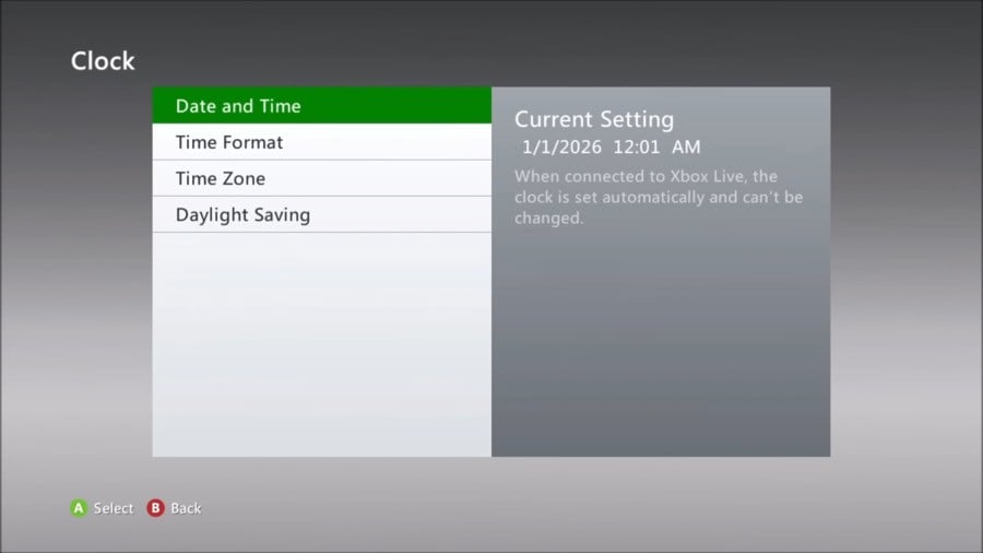 Xbox 360 User Shows What’ll Happen When It Reaches Date Limit On December 31st, 2025