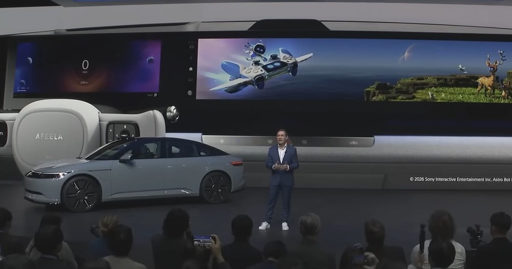 Sony’s upcoming Afeela 1 car will let you drive with Astro Bot or God of War