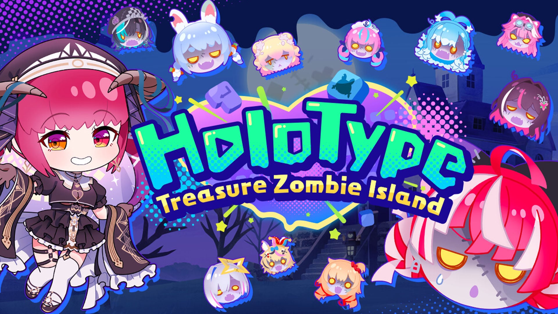 BeXide announces typing game HoloType: Treasure Zombie Island for PC