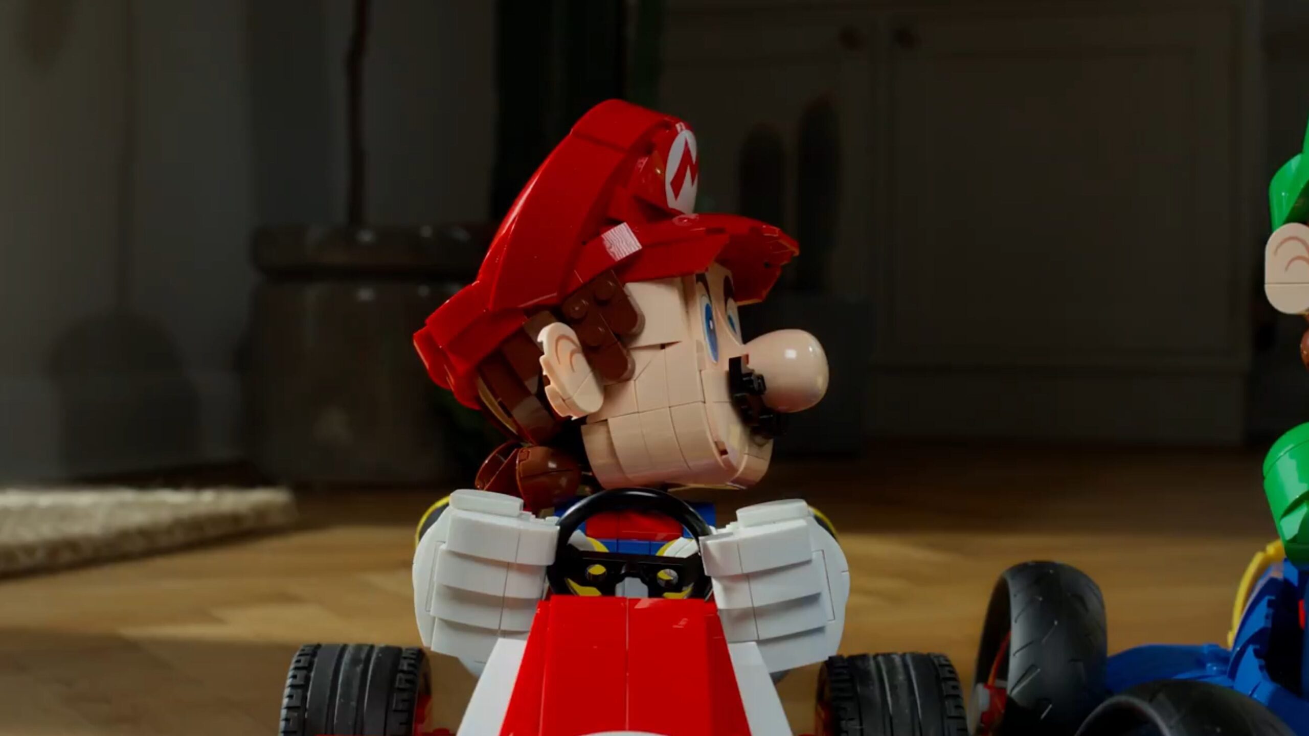 Lego is teasing a large-scale Mario Kart Luigi set, to accompany the Mario one