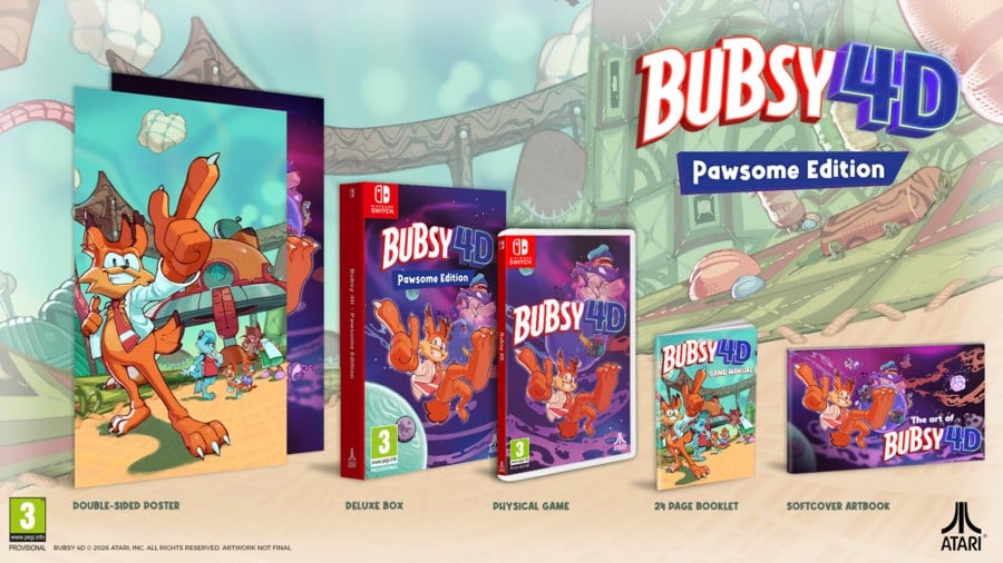 Bubsy 4D Launches In May, Physical Release Confirmed For Switch & Switch 2