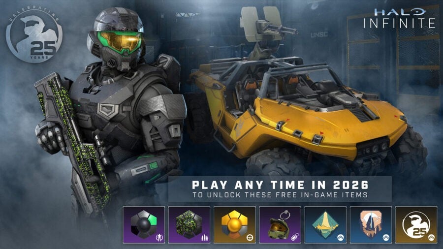 Halo Infinite Is Giving Away Seven Free Items To Celebrate The Start Of 2026