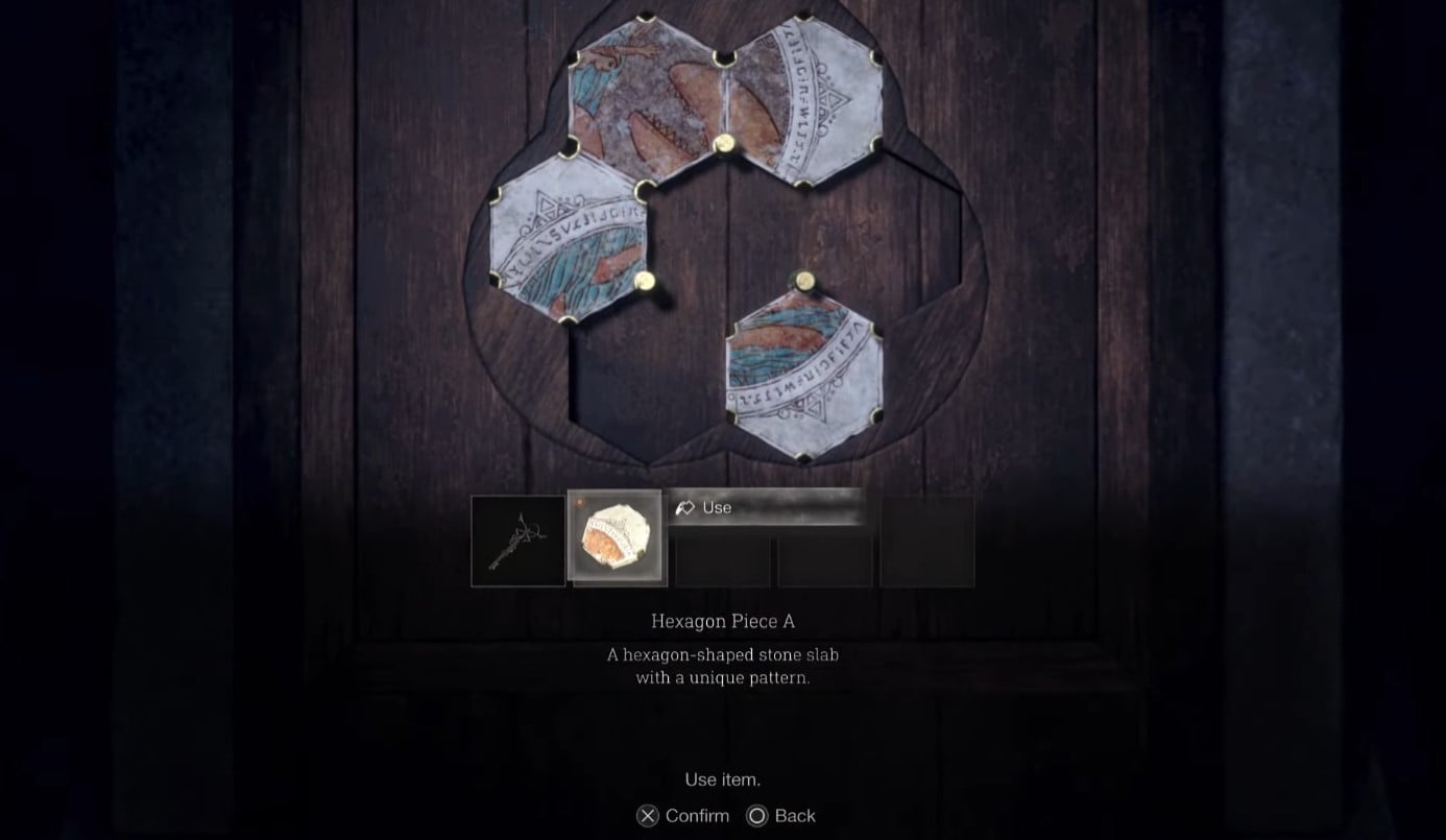 RE4 Remake: Hexagon puzzle piece locations and solution
