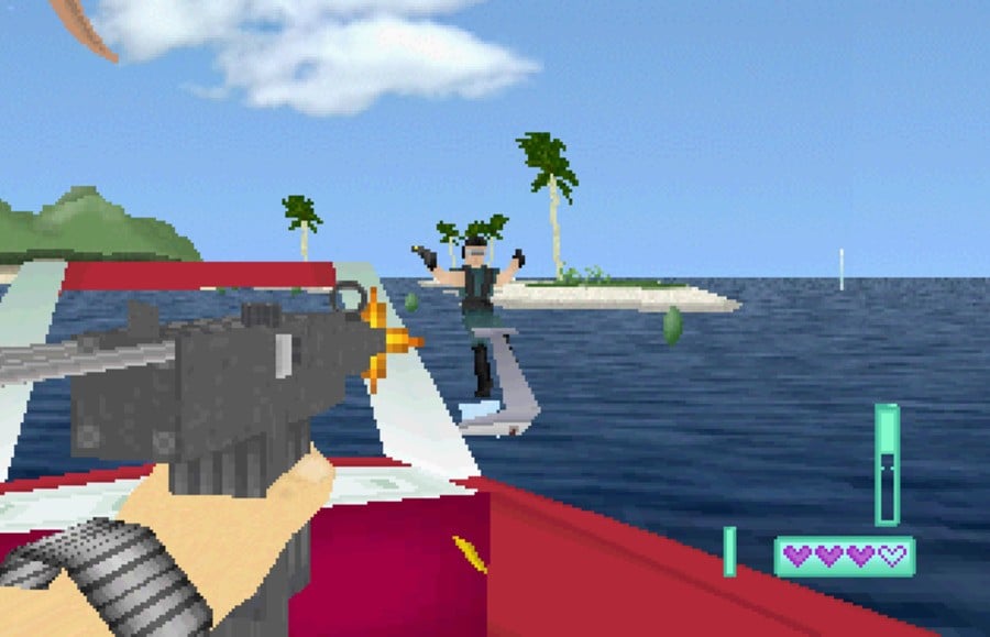 Sega Saturn Just Got A New Miami Vice-Inspired FPS, Vigilant Paradise