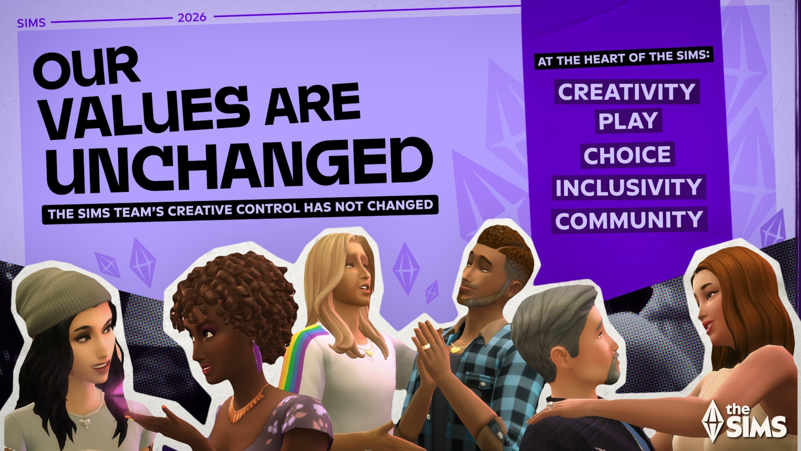The Sims studio says its ‘values are unchanged’, including inclusivity, as EA’s Saudi takeover progresses