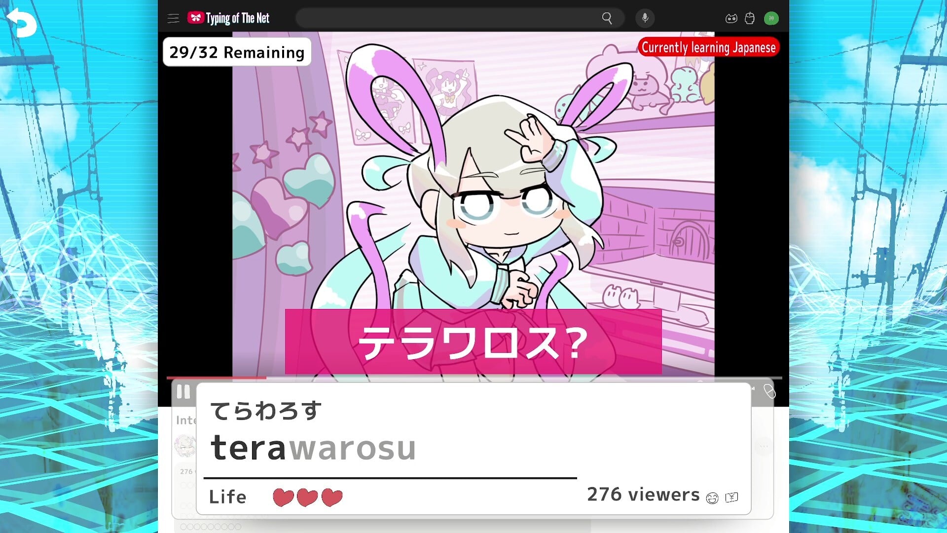 NEEDY STREAMER OVERLOAD: Typing of The Net version 1.2.0 update now available, adds ‘Endless’ and ‘Worldwide’ modes