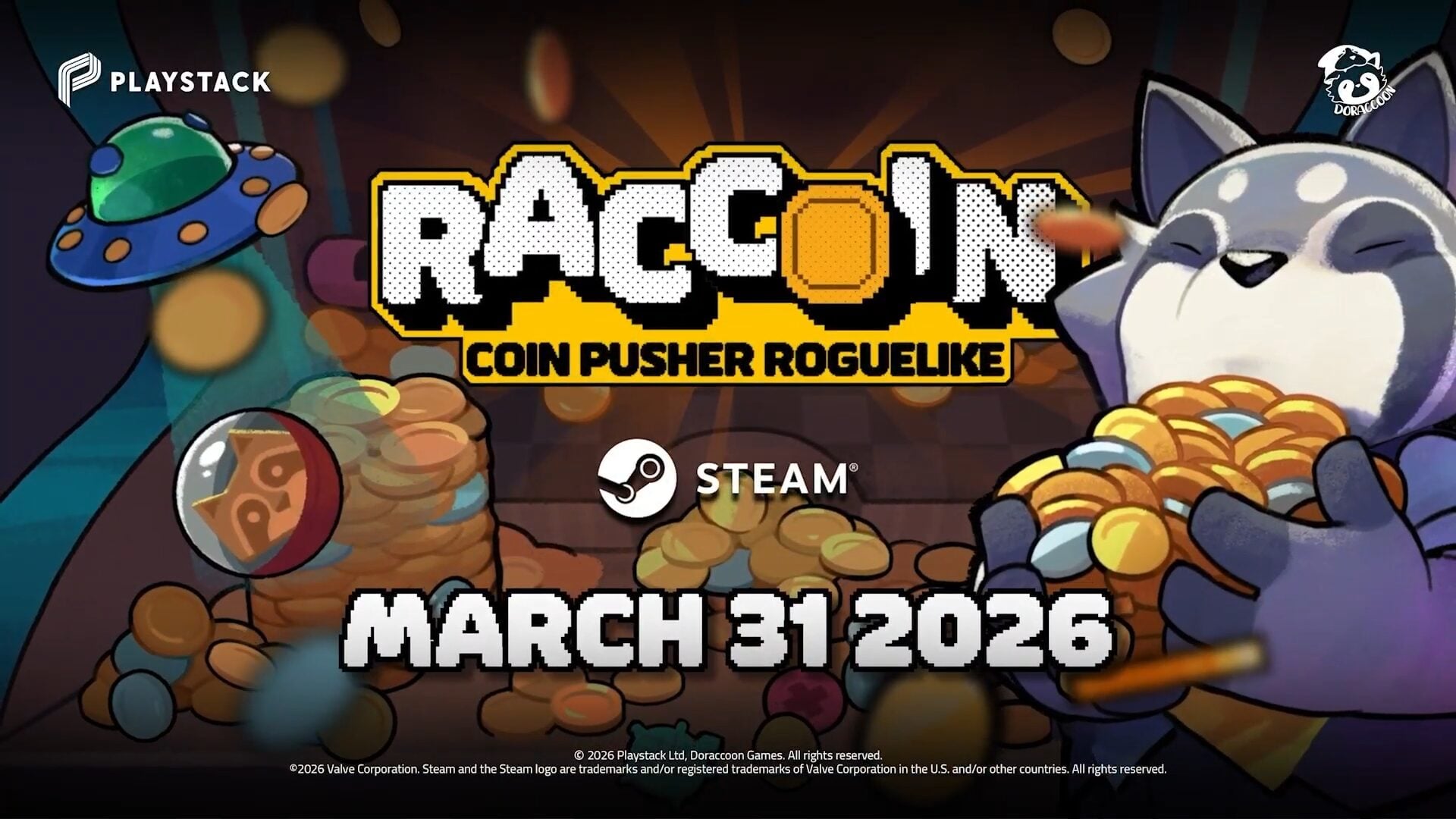 RACCOIN: Coin Pusher Roguelike launches March 31