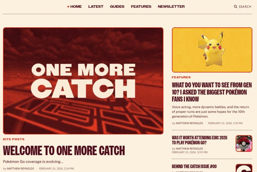 PSA: ‘One More Catch’ Is A Brand New Destination For All Your Pokémon Needs
