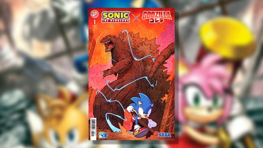Sonic the Hedgehog Faces His Biggest Test Yet in Upcoming Godzilla Crossover Comic