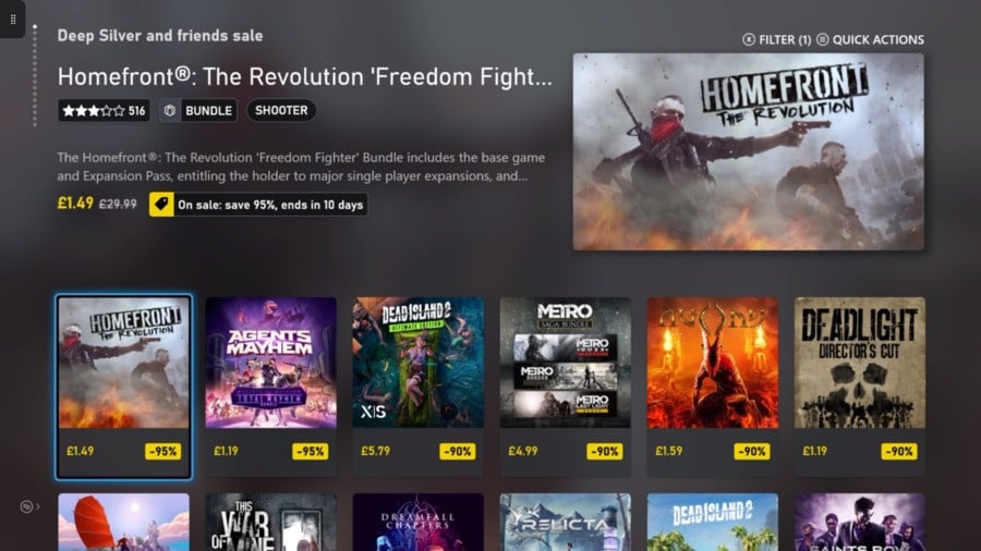 Xbox Adds New ‘Sort By’ Options On The Microsoft Store, Including By Price & Discount