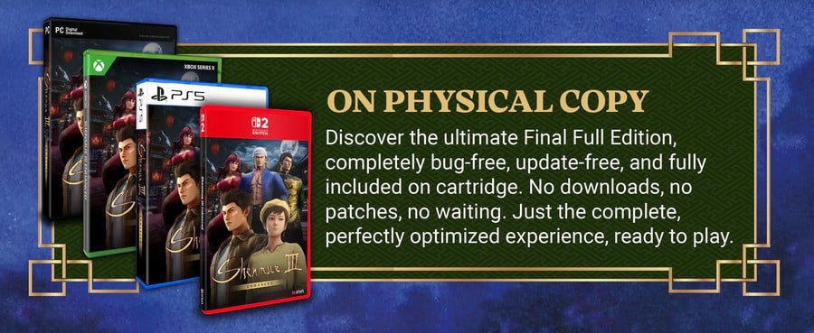 Shenmue III Enhanced Is Coming To Switch 2, Physical Editions Confirmed