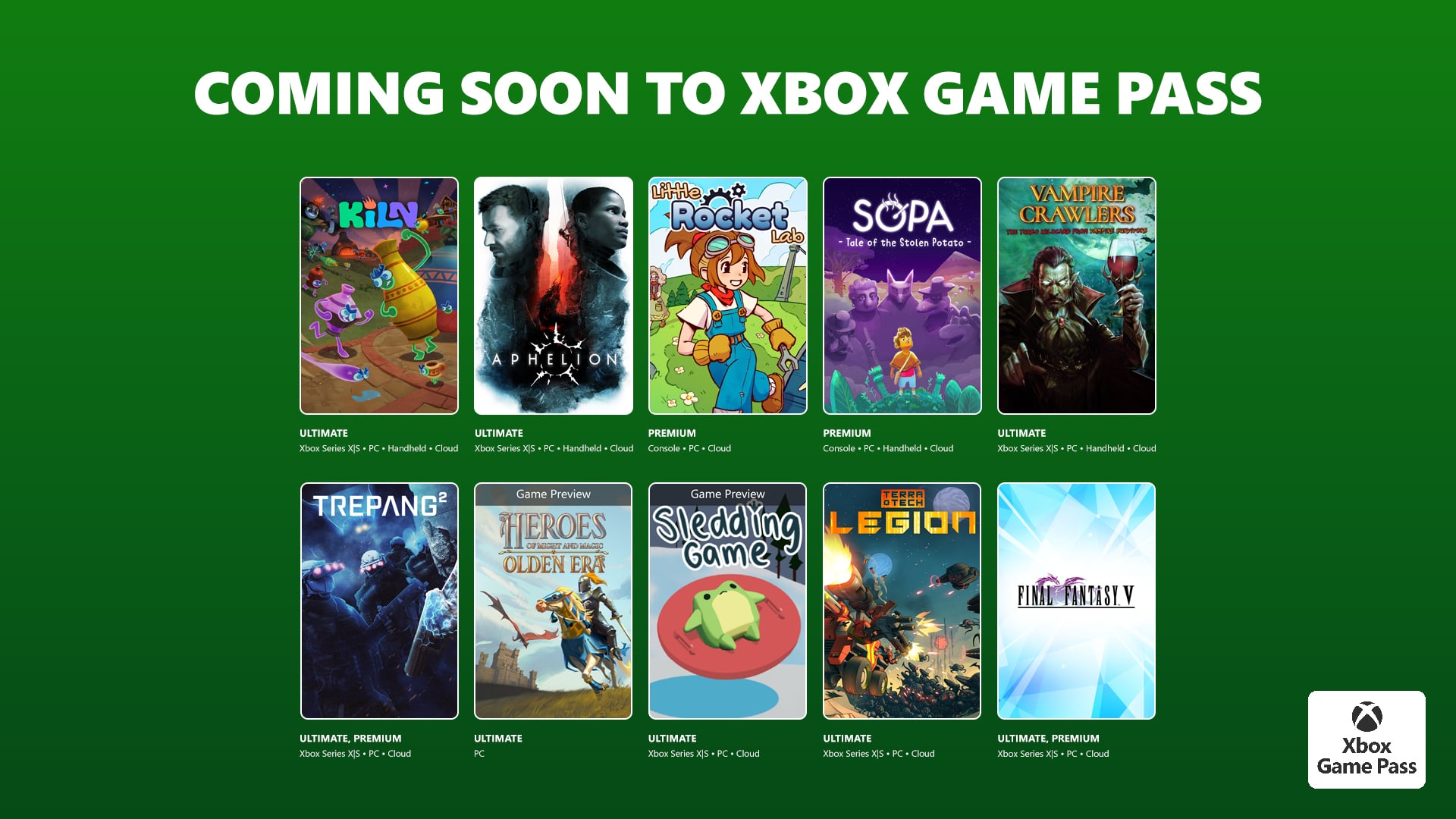 Game Pass adds Kiln, Aphelion, Final Fantasy V, and more in late April to early May