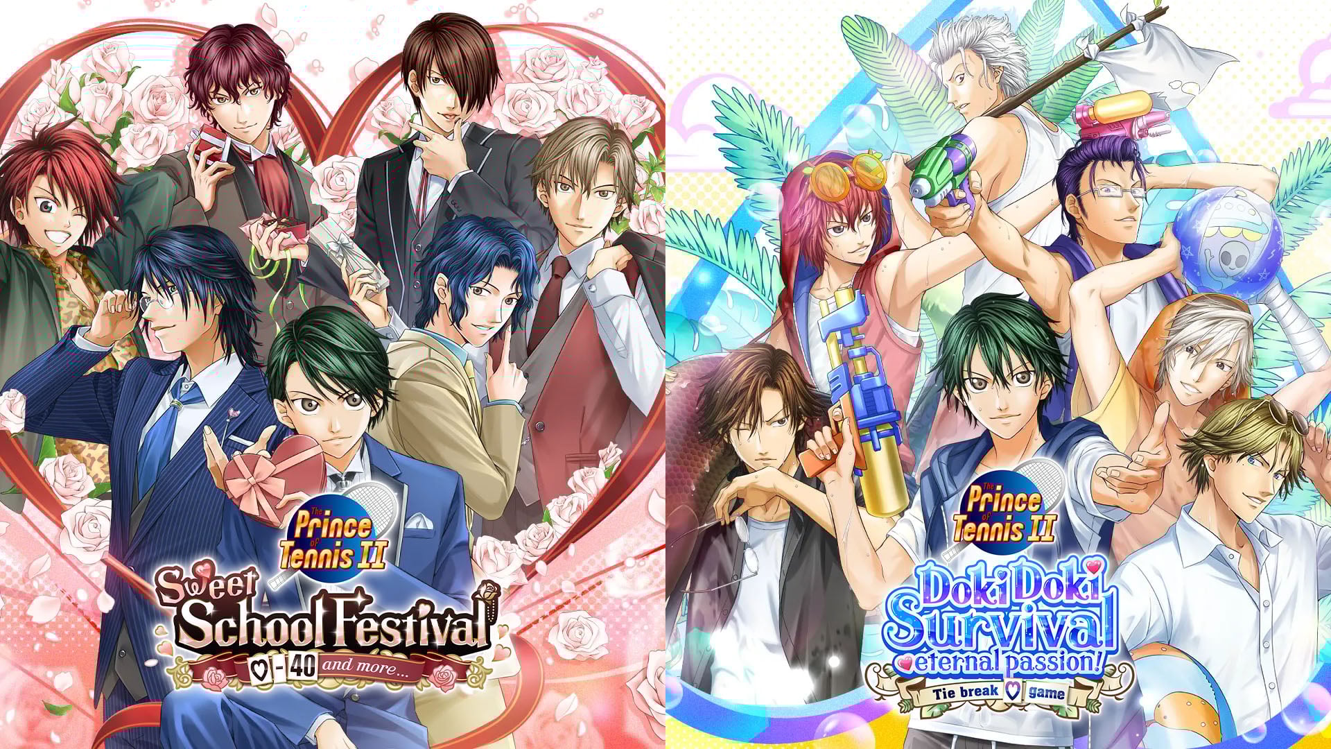 The Prince of Tennis: Sweet School Festival and The Prince of Tennis: Doki Doki Survival remasters launch July 30