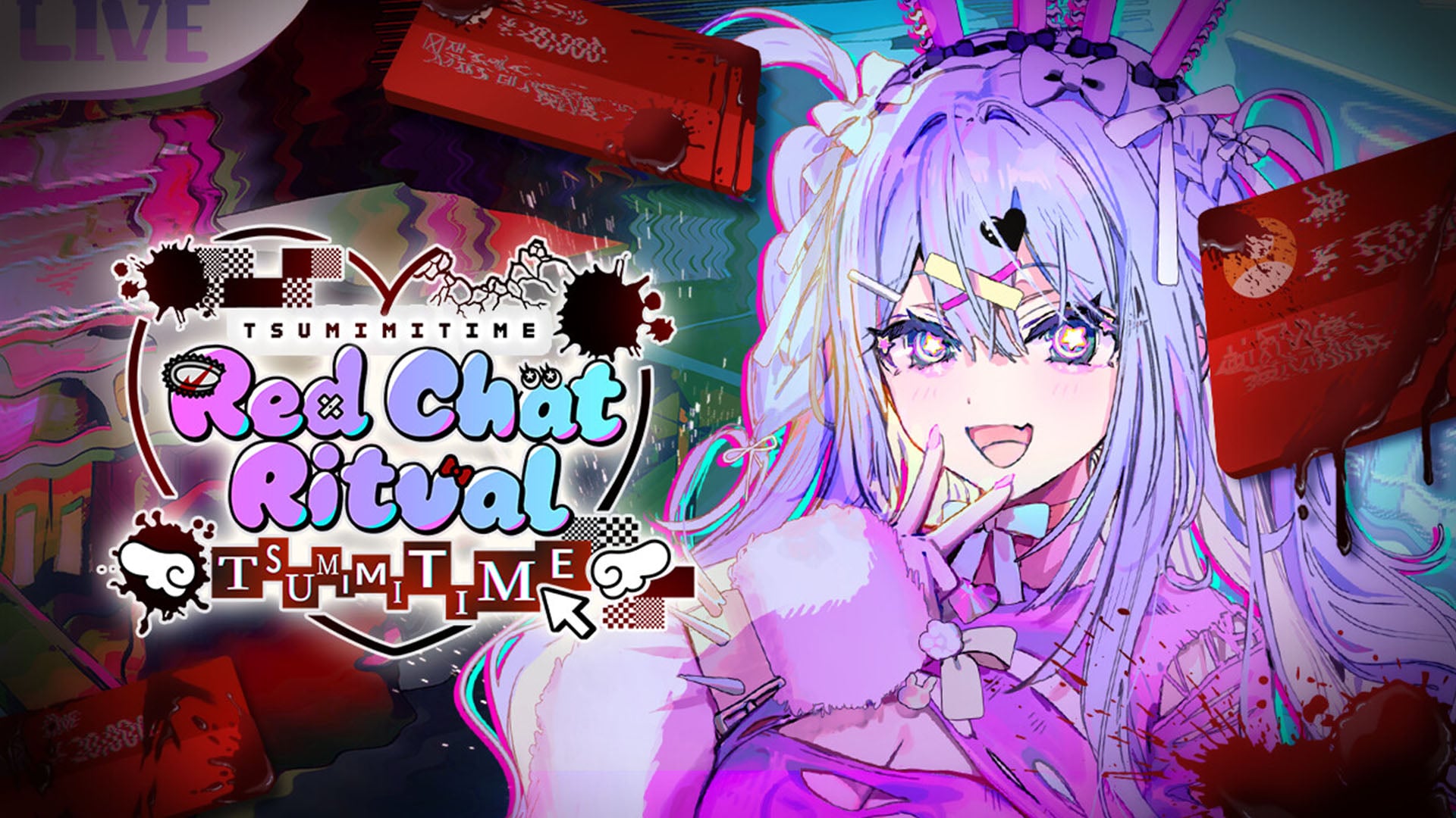 Livestream mystery horror adventure game Red Chat Ritual: TSUMIMI TIME announced for PC