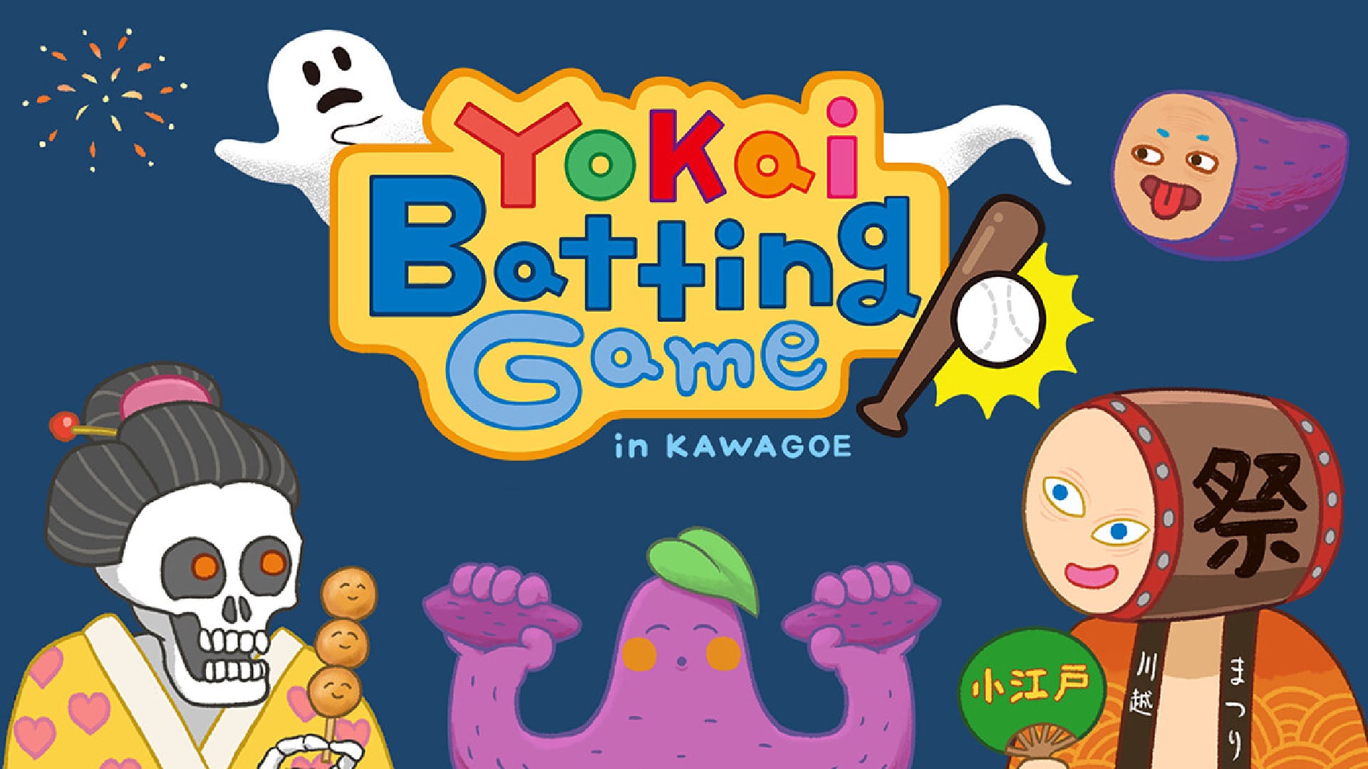 atelier mimina announces fast-paced casual action game Yokai Batting Game in Kawagoe for PC