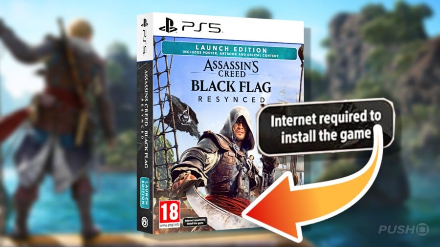 Assassin’s Creed Fans Furious as Physical Copies of Black Flag’s PS5 Remake Will Require Internet