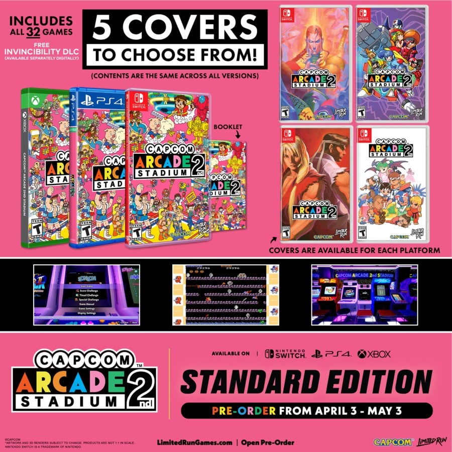 Capcom Arcade 2nd Stadium Switch Physical Release Announced, Pre-Orders Open Soon