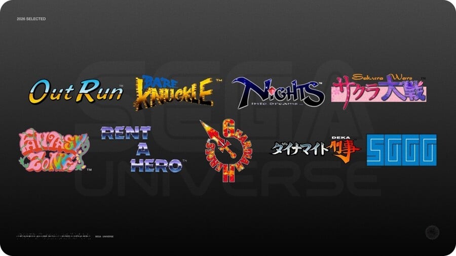 ‘Sega Universe’ Initiative Announced, Celebrating Multiple Classics With Anniversary Projects