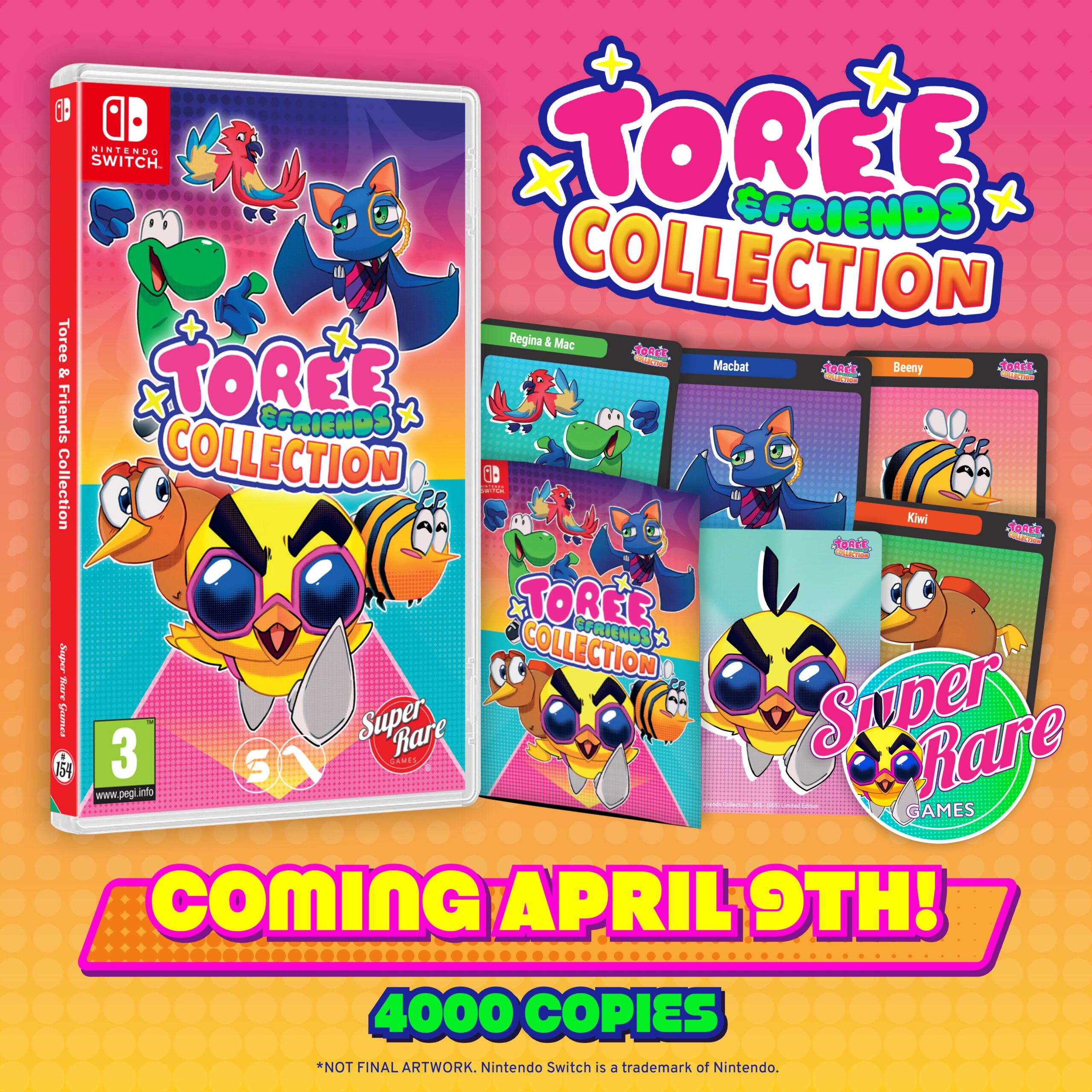 Super Rare Announces ‘Toree & Friends’ Physical Switch Collection, Pre-Orders Open Next Week