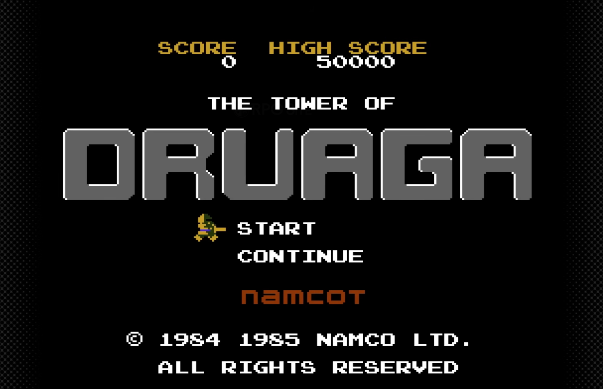 The Tower of Druaga is now available on the NES – Nintendo Classics App