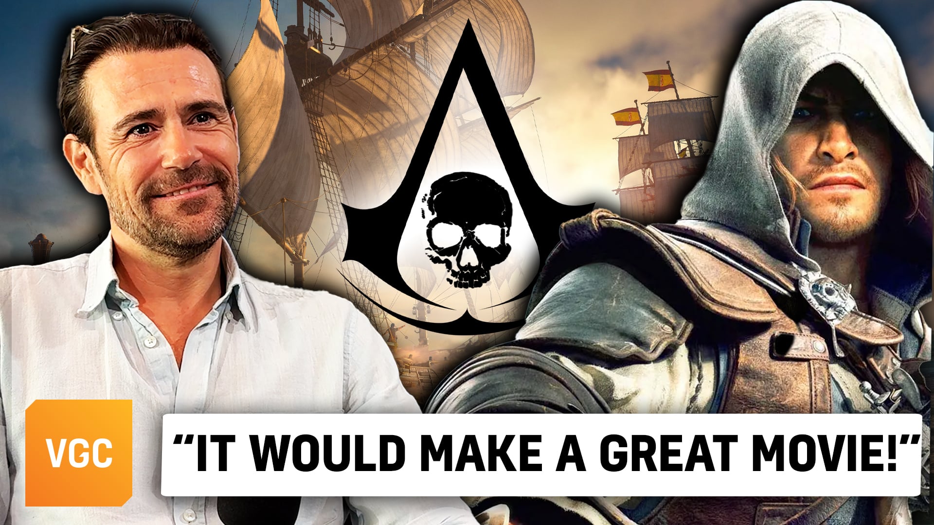 Edward Kenway actor Matt Ryan talks Assassin’s Creed Black Flag Resynced
