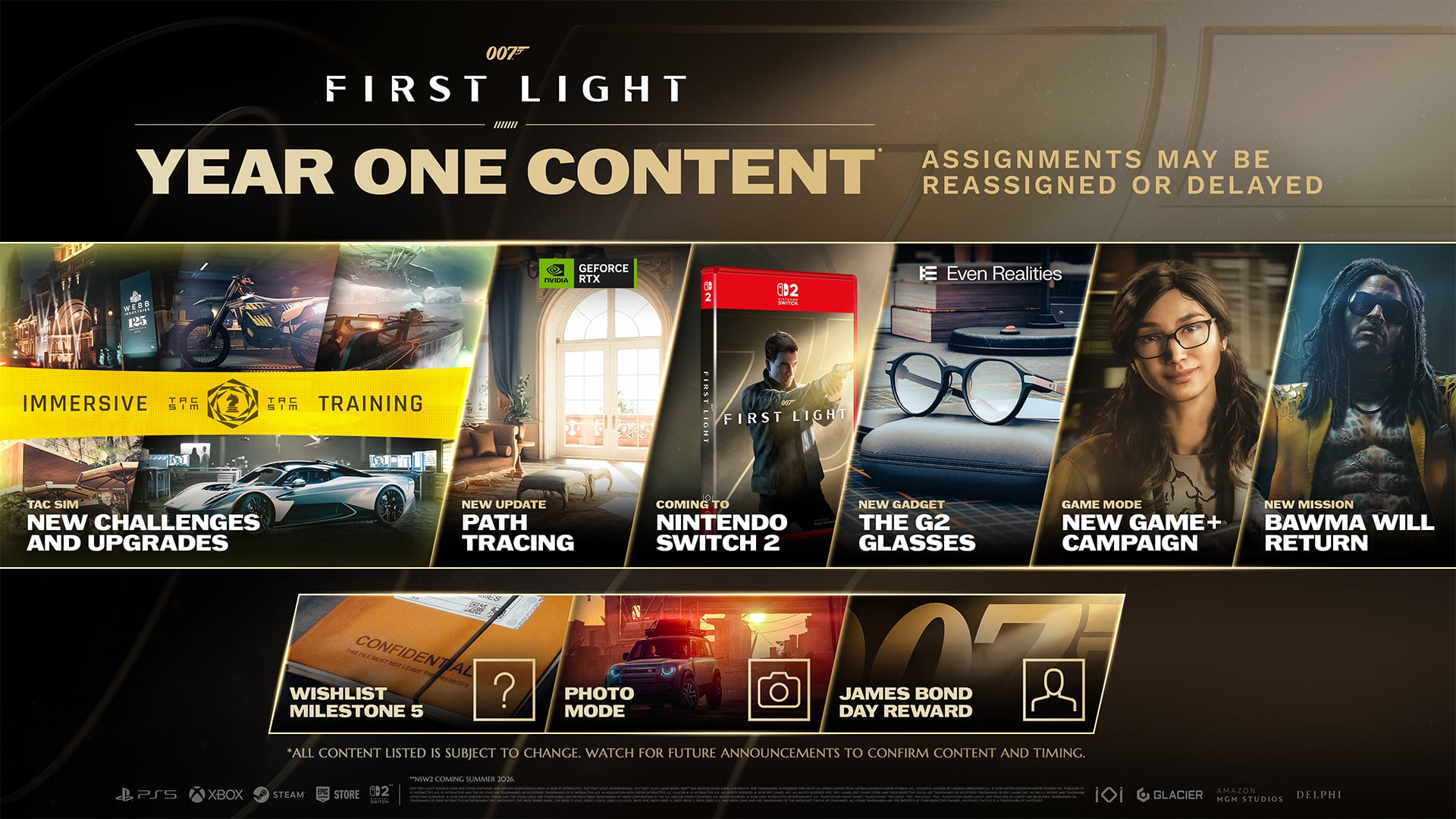 007 First Light sales top 2.7 million in first week, year one content roadmap announced