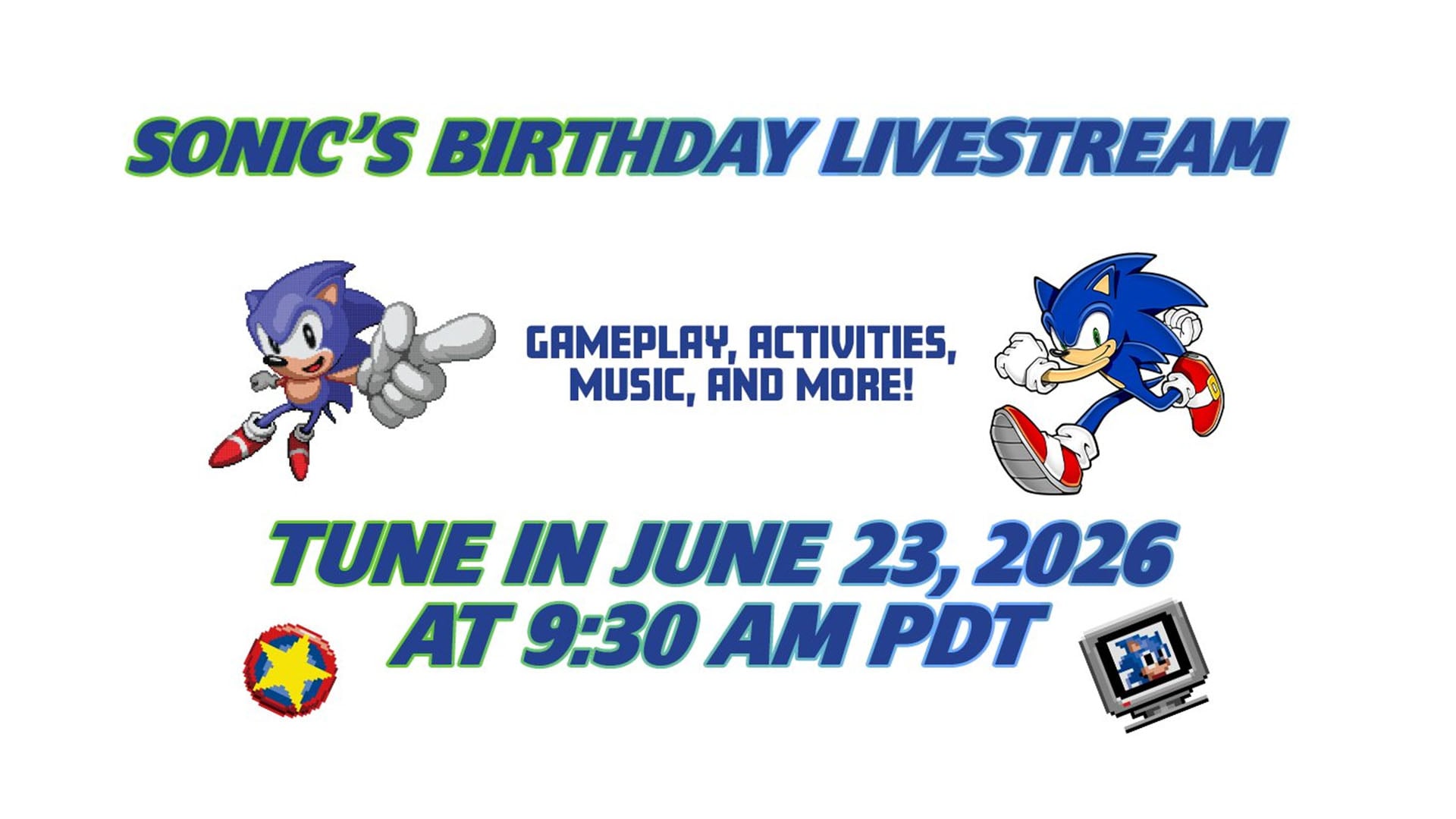 Sonic the Hedgehog 35th birthday live stream set for June 23