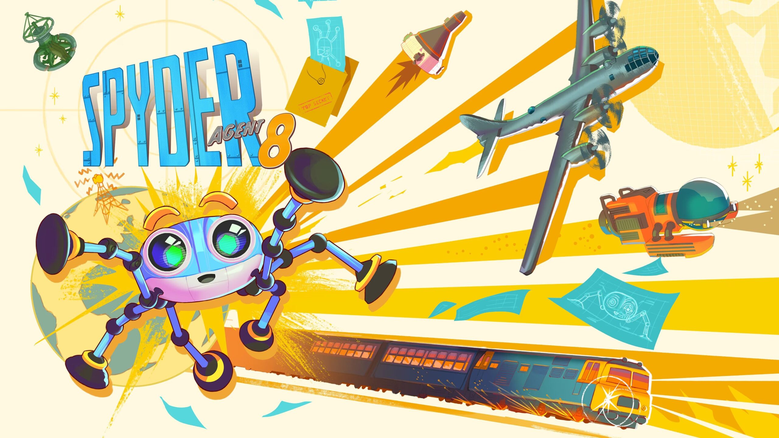 Retro-futuristic stealth adventure game Spyder: Agent 8 announced for PS5, Xbox Series, Switch, and PC